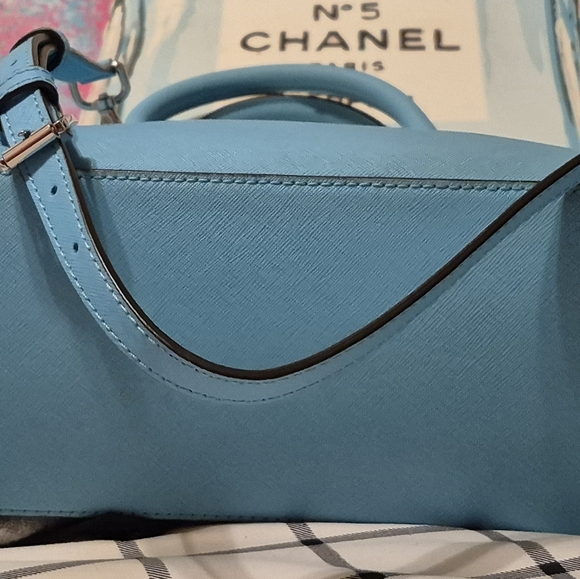 Michael Kors Cindy Large Dome Sachel/ Crossbody Turquoise Women's Bag - Picture 7 of 13